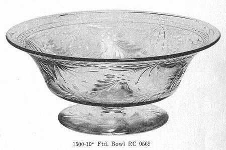 Cut 0569 10" Footed Bowl