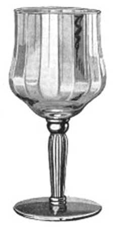 Floridian Amber (Straight Optic) by Libbey Glass Company