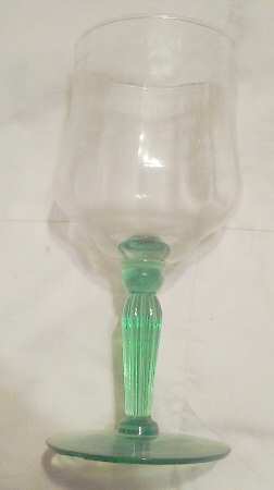 Floridian Green (Straight Optic) Water Goblet