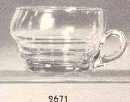Governor Clinton Clear Handled Sherbet