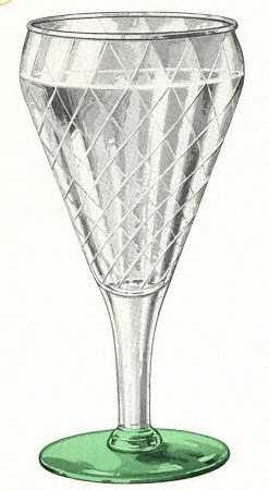 Royal-Green (Venetian Optic) by Libbey Glass Company