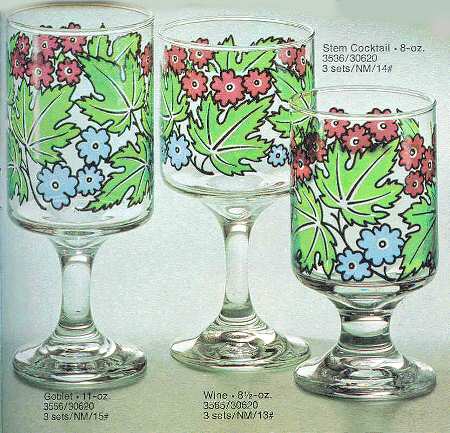 Tiffany Foliage Water Goblet