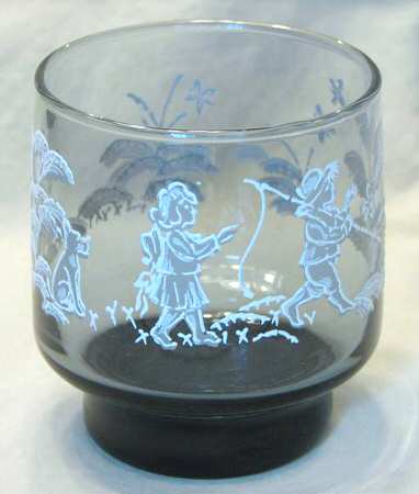 Mary Gregory On the Rocks Glass