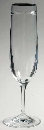Vows (Platinum Trim) Fluted Champagne