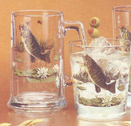 Large Mouth Bass by Libbey Glass Company
