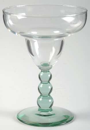 Metropolis Spanish Green Margarita Glass by Libbey Glass Company