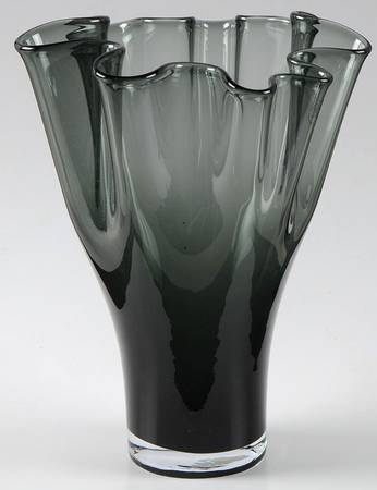 Organics 11''-13'' Smoke Organic Vase