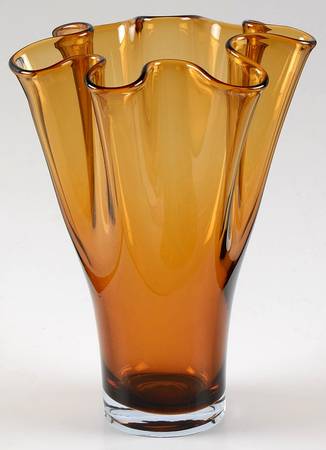Organics 11''-13'' Amber Organic Vase