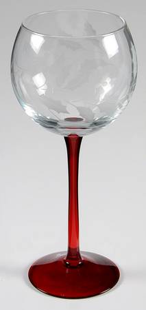 Holiday Etched Balloon Wine