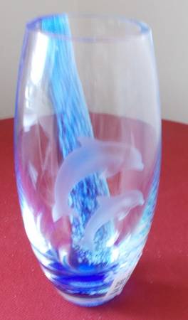 Dolphin Paradise 7" Flower Vase