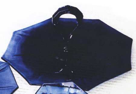 Egg Habor Cobalt Blue Center Handle Tray