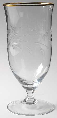 Holiday Etched (Gold Trim) All Purpose Beverage