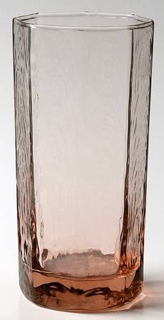 Facets Pink (Peach) by Libbey Glass Company