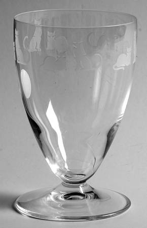 Crystal Cats Footed Tumbler