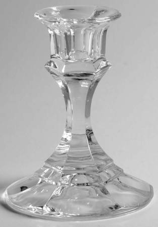 2245 Clear 4" Single Light Candlestick