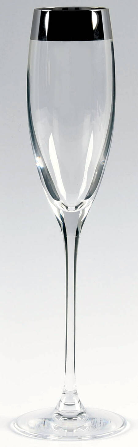 Timeless Wide Platinum Fluted Champagne by Lenox