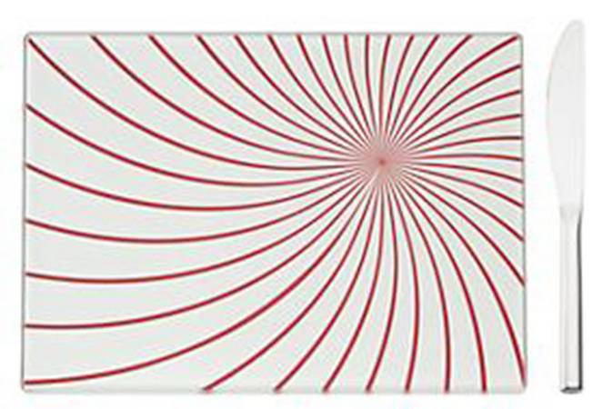 Holiday Jewel Cutting Board & Stainless Knife Set