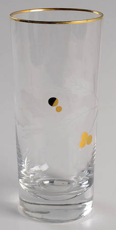 Holiday Gold Highball Glass