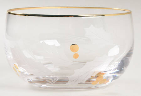 Holiday Gold Nut Dish