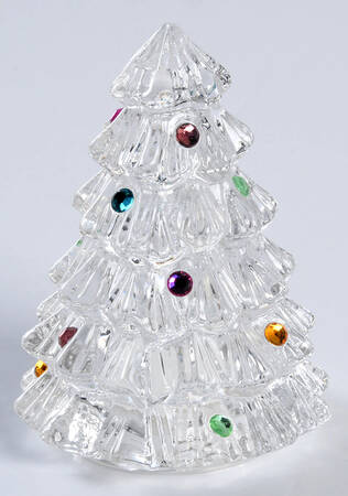 Jeweled Christmas Stoppered Shaker
