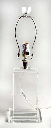 Octagon Column 18" Electric Lamp Base