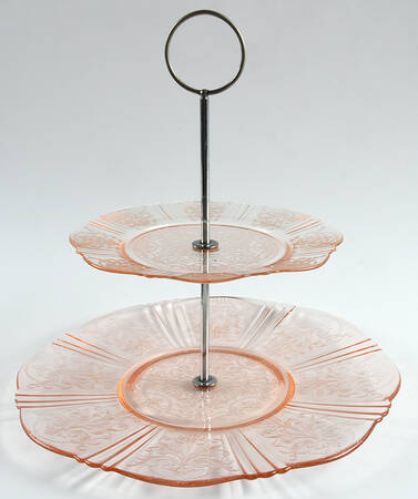 American Sweetheart Pink 2 Tier Tidbit