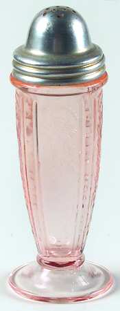 American Sweetheart Pink Footed Shaker & Metal Lid