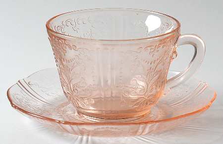 American Sweetheart Pink Cup & Saucer Set