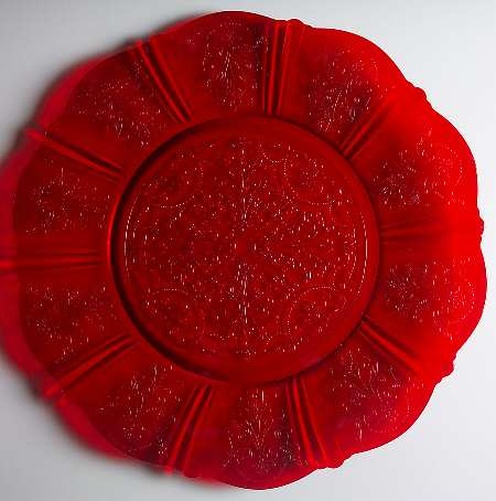 American Sweetheart Red 15" Service Plate