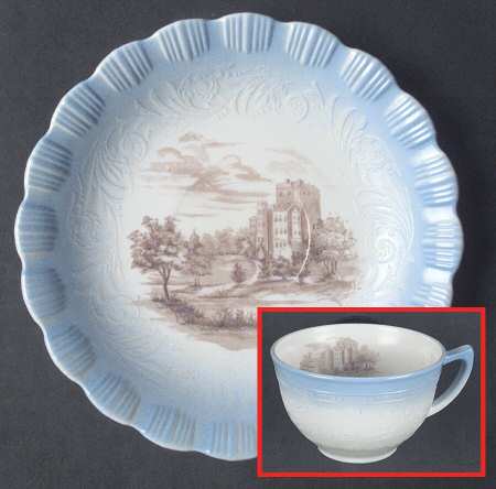 Chinex Classic Castle (Decorated) Cup & Saucer Set