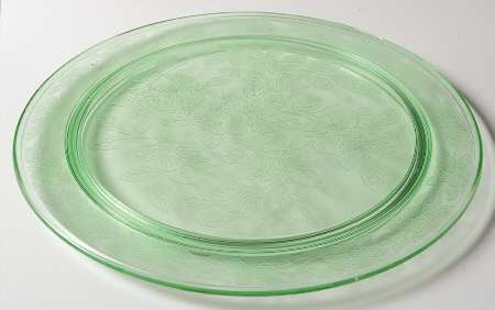 Dogwood Green 13" Diameter Footed Cake Plate