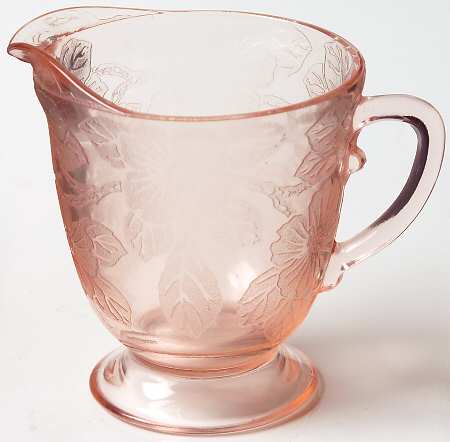 Dogwood Pink Footed Creamer