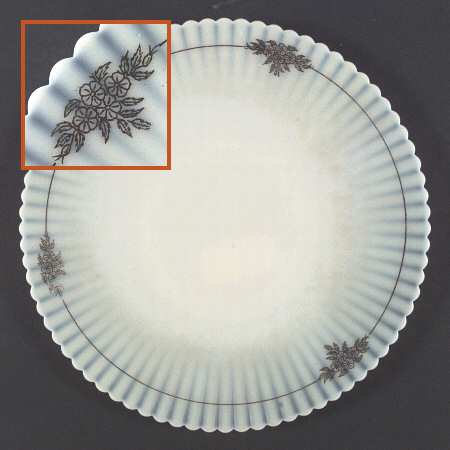 Petalware Cremax with Decal Cake Plate