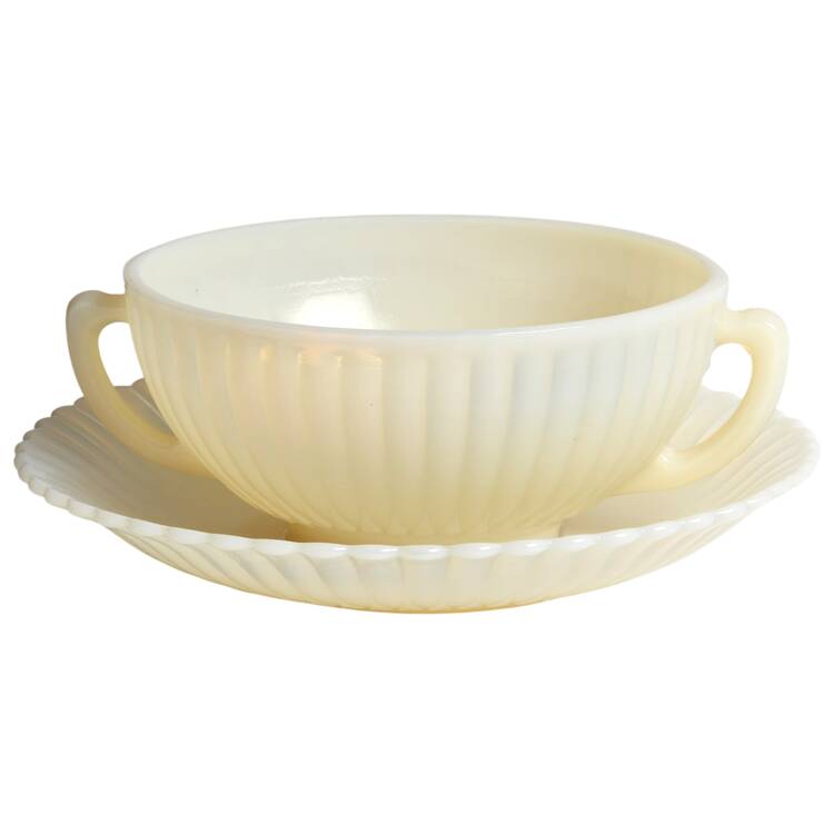 Petalware Cremax (Beige) Cream Soup & Saucer Set