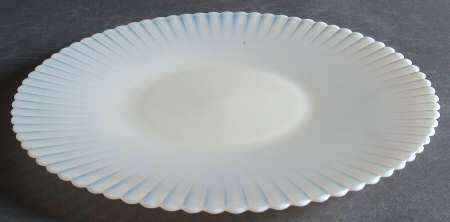 Petalware Cremax (Beige) Cake Plate by MacBeth-Evans