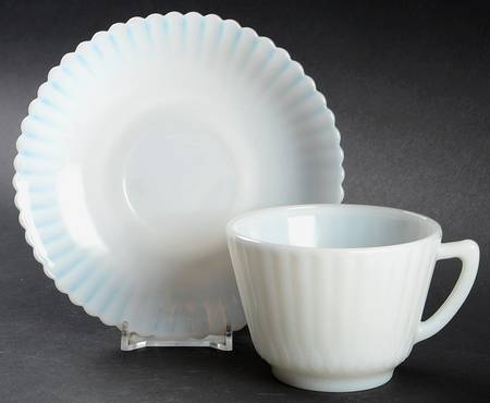 Petalware Monax (White) Cup and Saucer Set