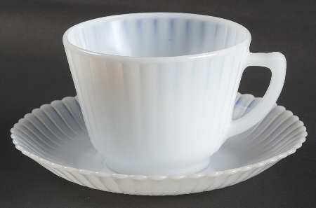 Petalware Monax (White) Cup and Saucer Set