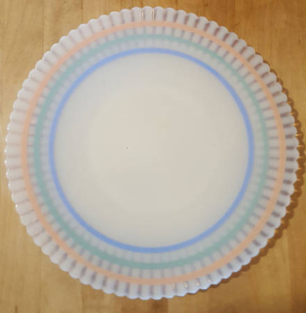 Petalware Monax White Pastel Decorations 11" Salver Plate
