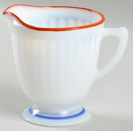Petalware Monax White Pastel Decorations Footed Creamer