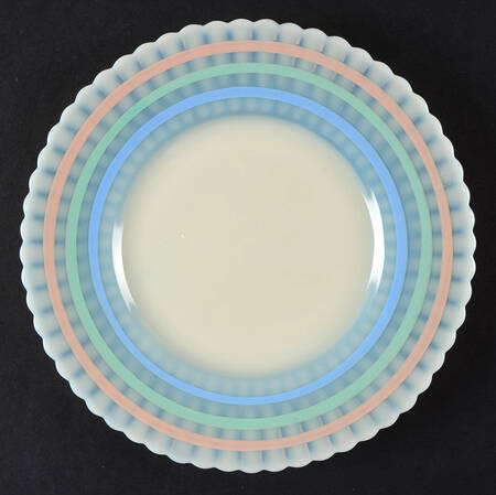 Petalware Monax White Pastel Decorations Bread & Butter Plate