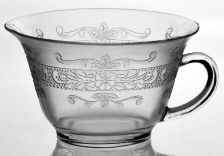 Stippled Rose Band Clear Cup Only