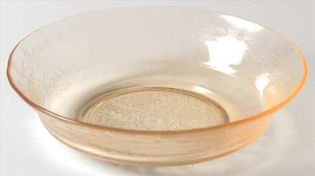 Stippled Rose Band Light Yellow Cereal Bowl