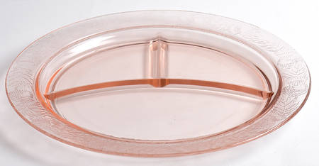 Thistle Pink Grill Plate