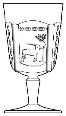 Deer and Pine Tree