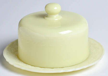 Laurel French Ivory Cheese & Cover (7" Salad Plate & Cheese Cover)