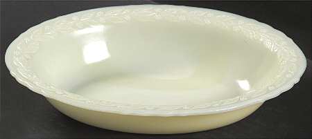 Laurel French Ivory Oval Vegetable Bowl