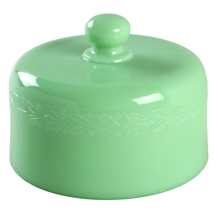 Laurel Jadite Green Cheese Cover