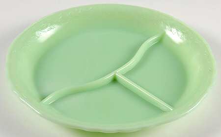 Laurel Jadite Green Grill Plate