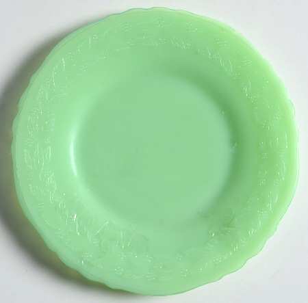 Laurel Jadite Green Bread & Butter Plate