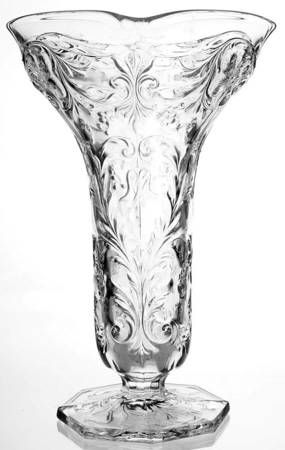 Rock Crystal Clear 10" Flower Vase
